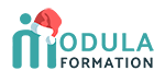 Logo de Modula Formation pendant les fêtes de fin d'année