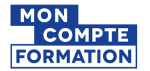 monCPF Logo de la plateforme Mon Compte Formation, pour que chaque actif puisse utiliser son CPF et suivre une formation chez modula formation